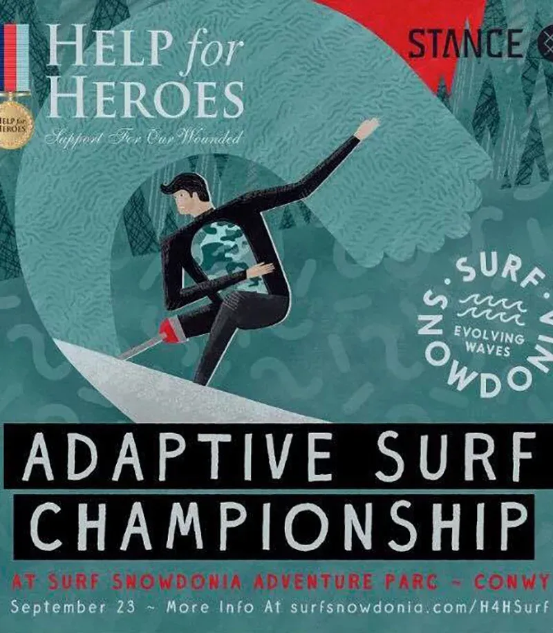 NAC supports Gareth Davies for Help For Heroes Surfing Championships