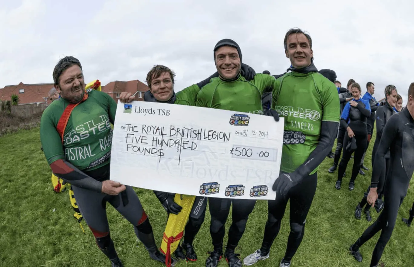 New Year’s Eve Charity Coasteering For The Royal British Legion