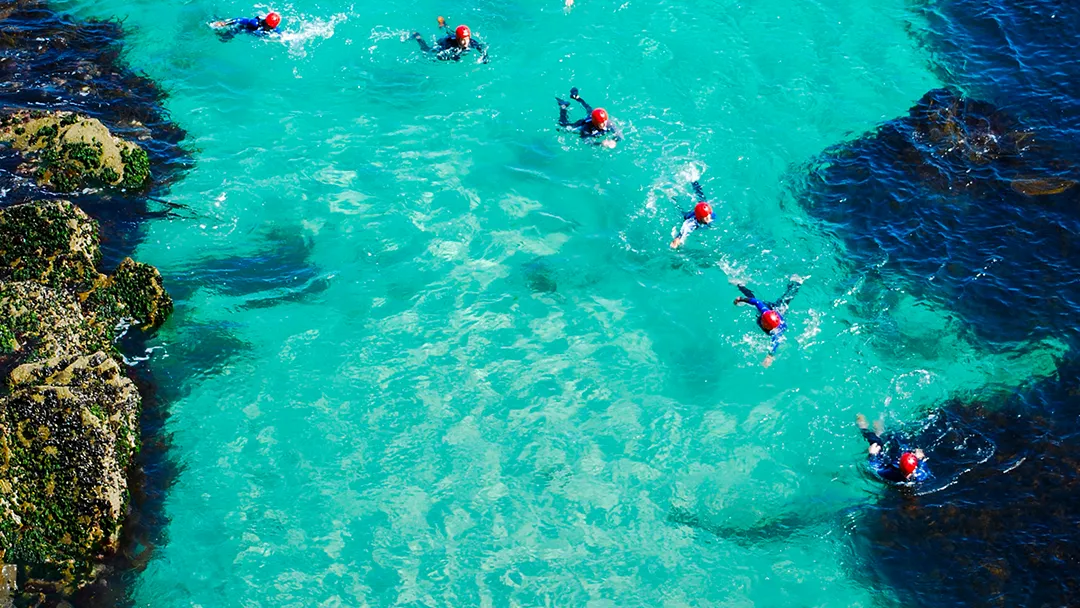 Coasteer Snorkel Super SUP in Newquay Cornwall