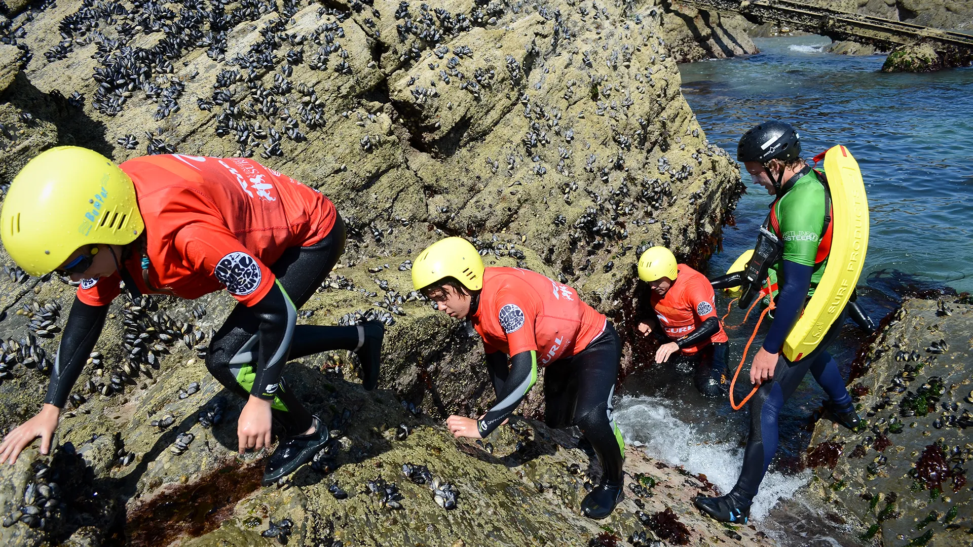 Family Coasteer & Super SUP in Newquay Cornwall