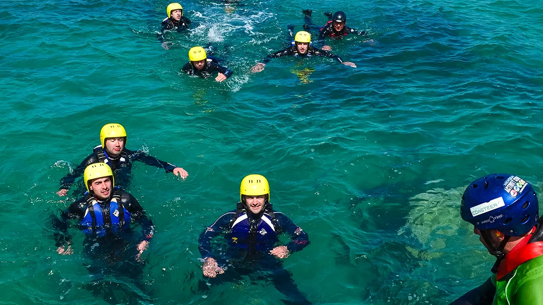 Low Tide Coasteer in Newquay Cornwall