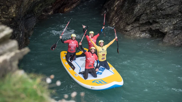 Military Adventure Training Coasteer & Super SUP in Newquay, Cornwall