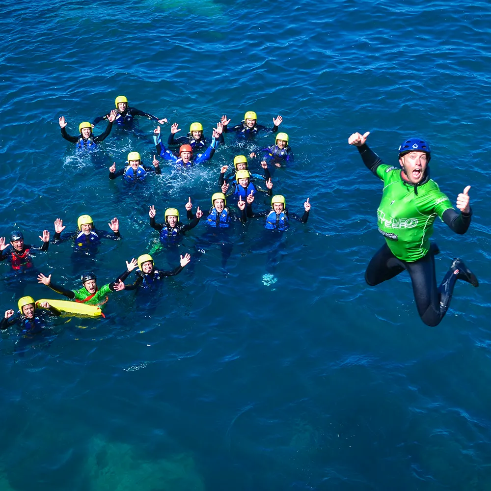 Coasteering in Newquay, Cornwall