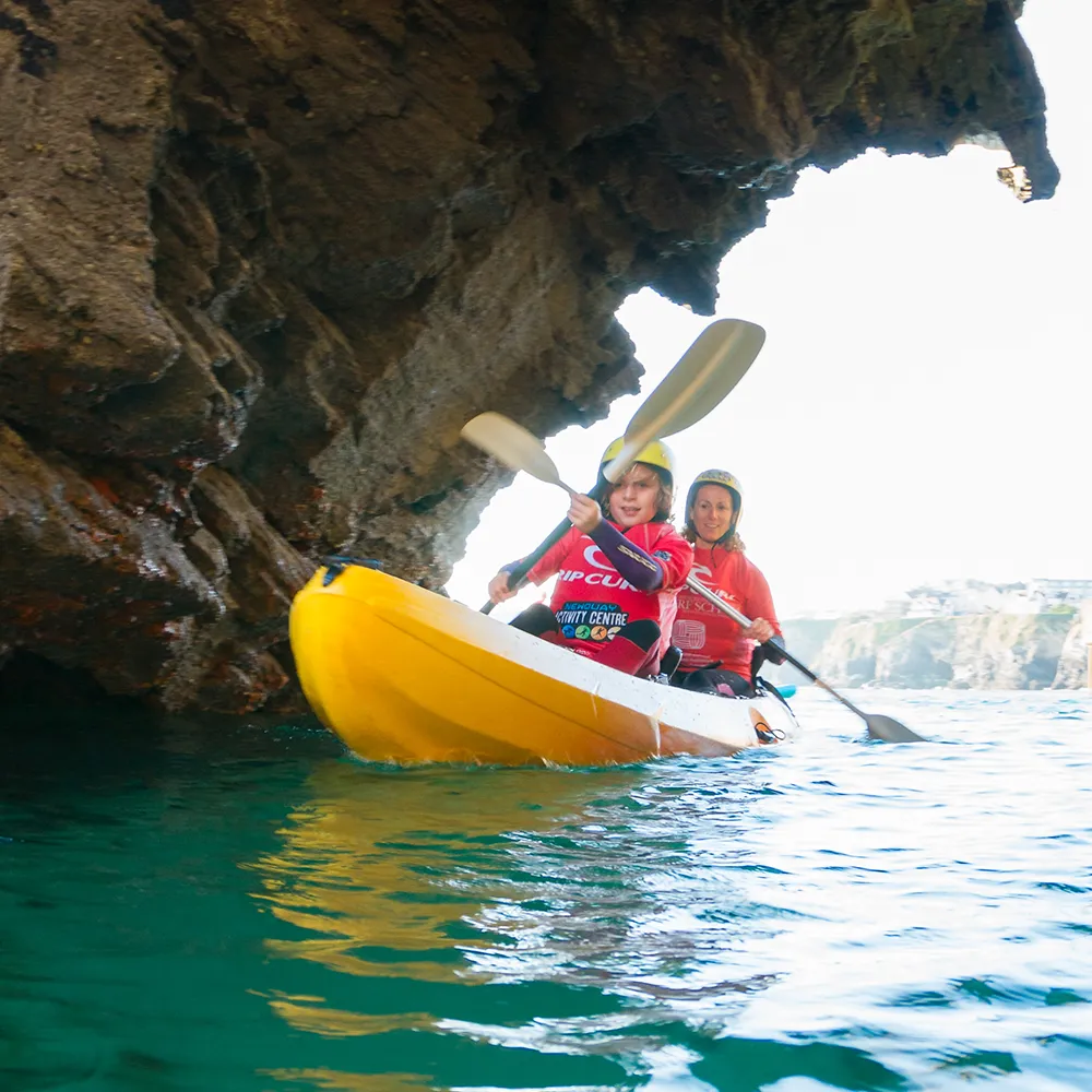 Kayaking in Newquay, Cornwall