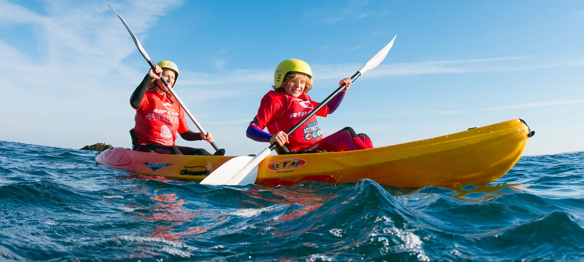 Kayaking in Newquay, Cornwall