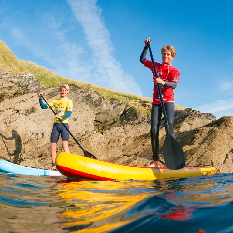 Paddleboarding in Newquay, Cornwall