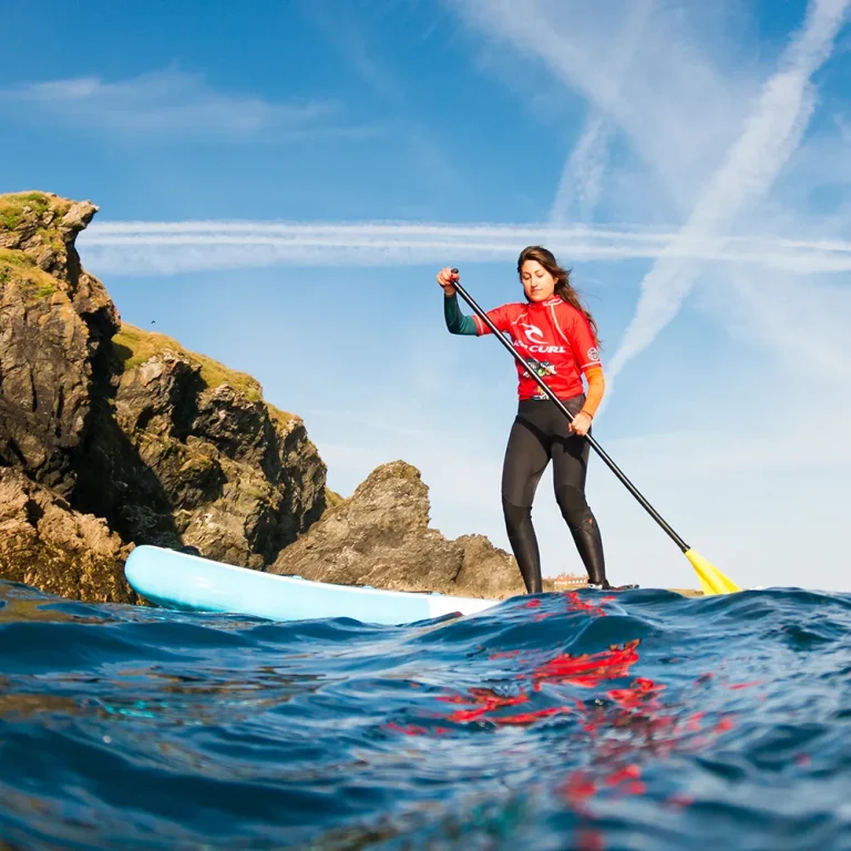 Paddleboarding in Newquay, Cornwall