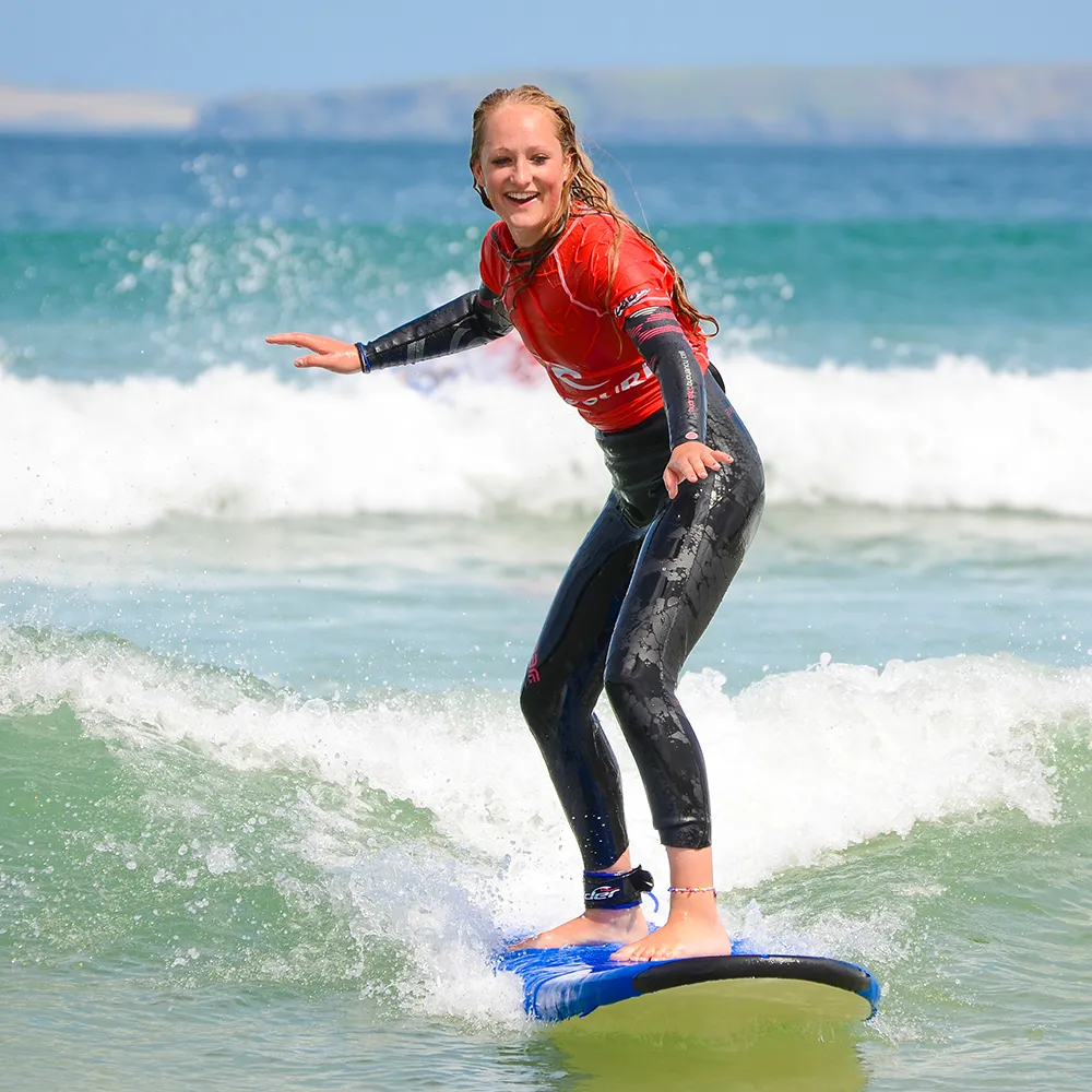Surfing in Newquay, Cornwall