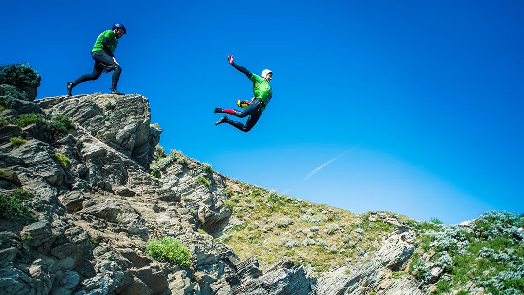 North Coast Challenge Coasteer in Newquay Cornwall