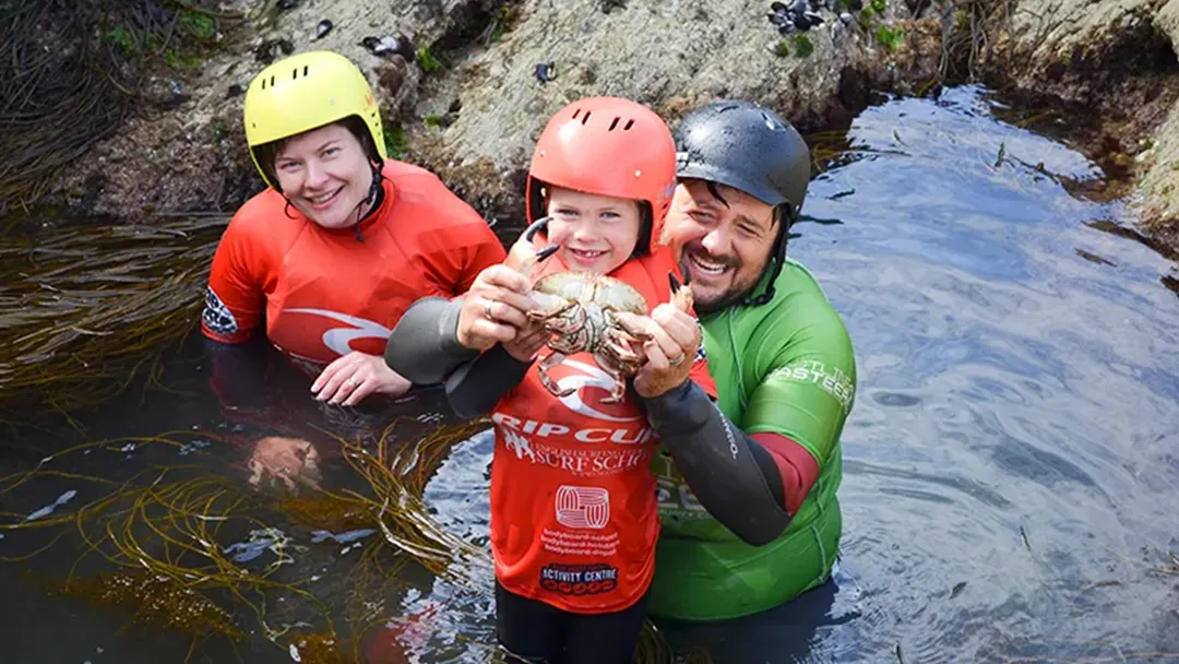 Schools Coasteering in Newquay, Cornwall