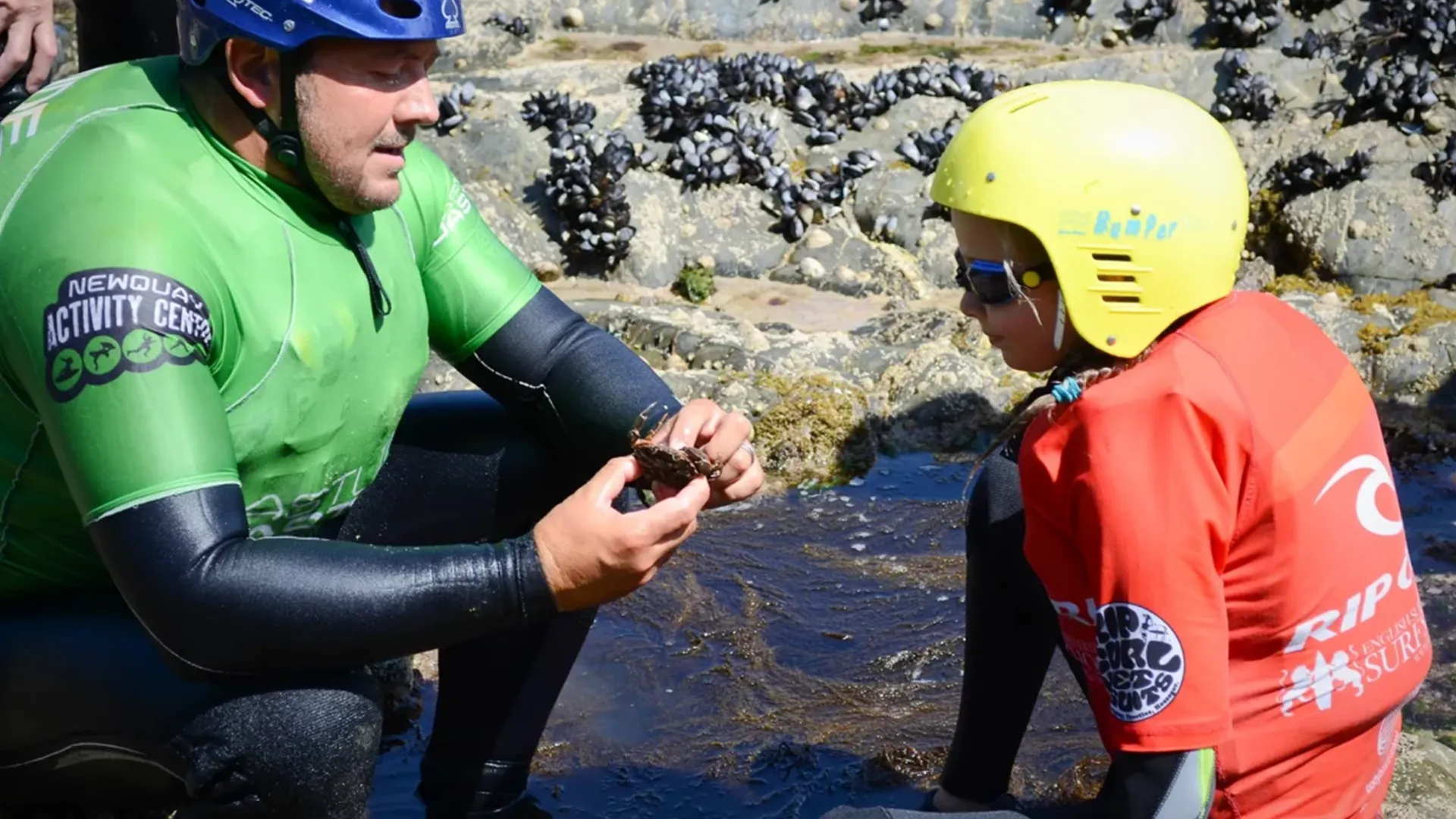 Schools Coasteering in Newquay, Cornwall