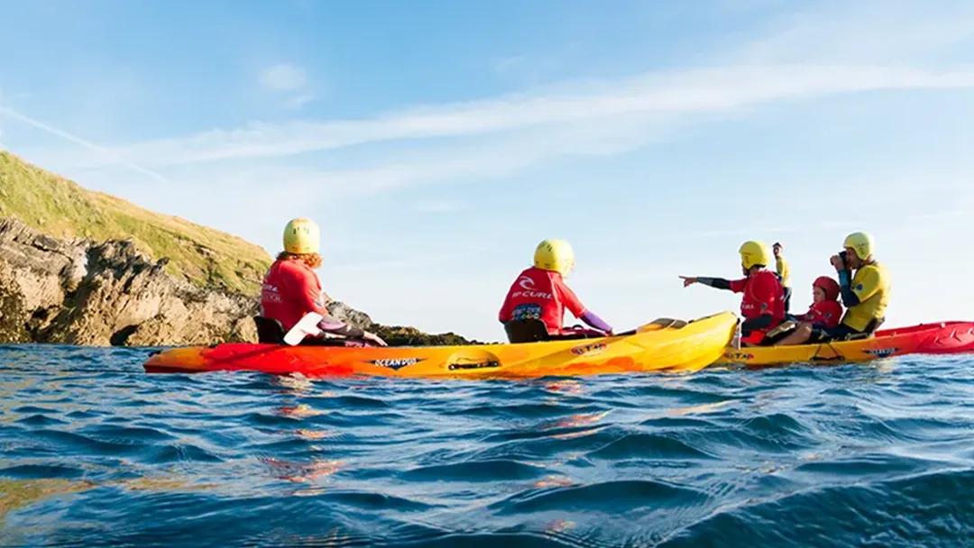Schools Kayaking Lessons in Newquay, Cornwall