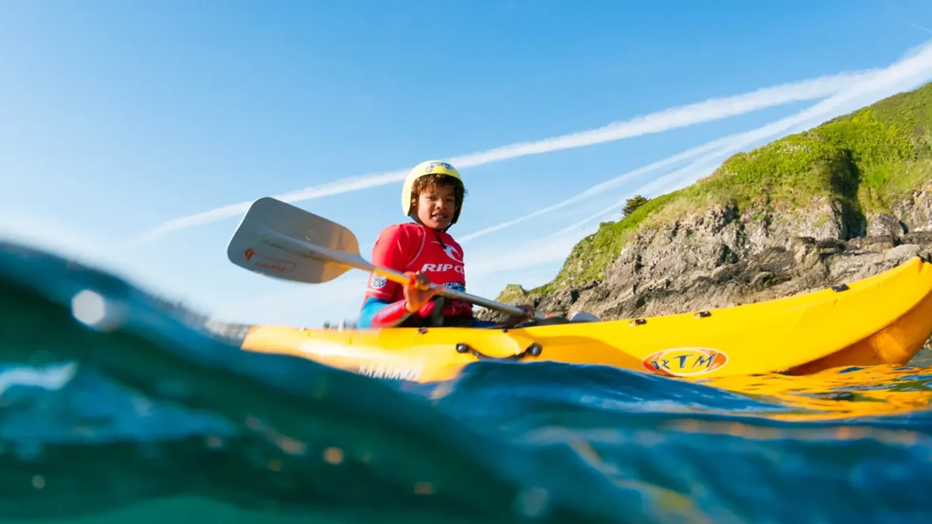 Schools Kayaking Lessons in Newquay, Cornwall
