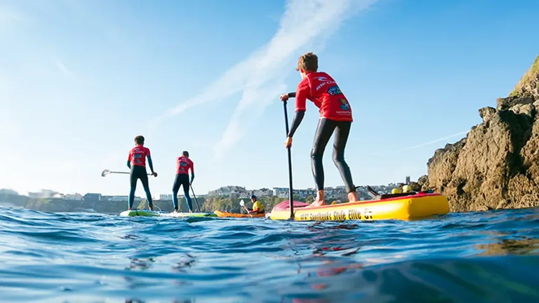 Schools Paddleboarding Lessons in Newquay, Cornwall