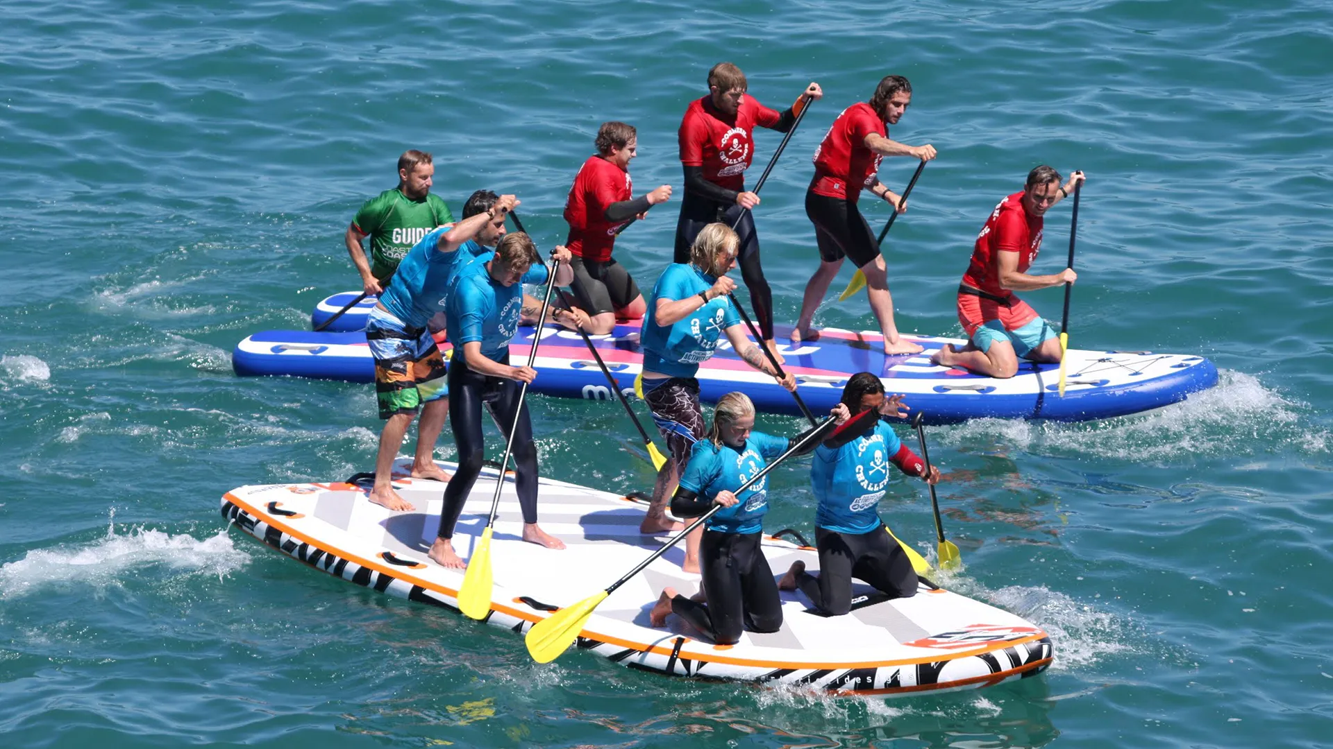 Stag & Hen Racing Super SUP in Newquay, Cornwall