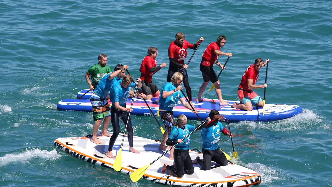 Stag & Hen Super SUP in Newquay, Cornwall