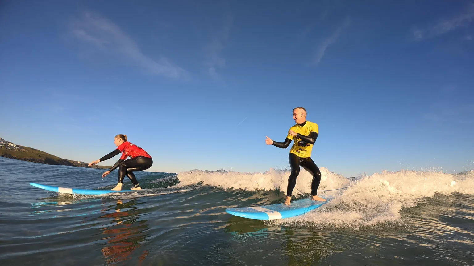 Surfing lessons in Newquay, Cornwall